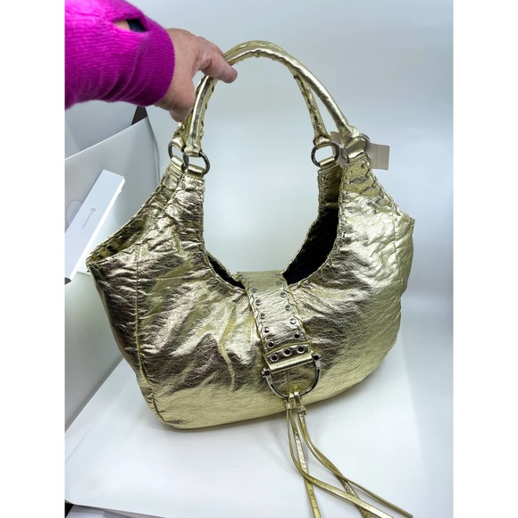 J. C. Penney Handbags - NWT Metallic Gold JC Penney Tote Shoulder Bag Handbag Purse Hobo